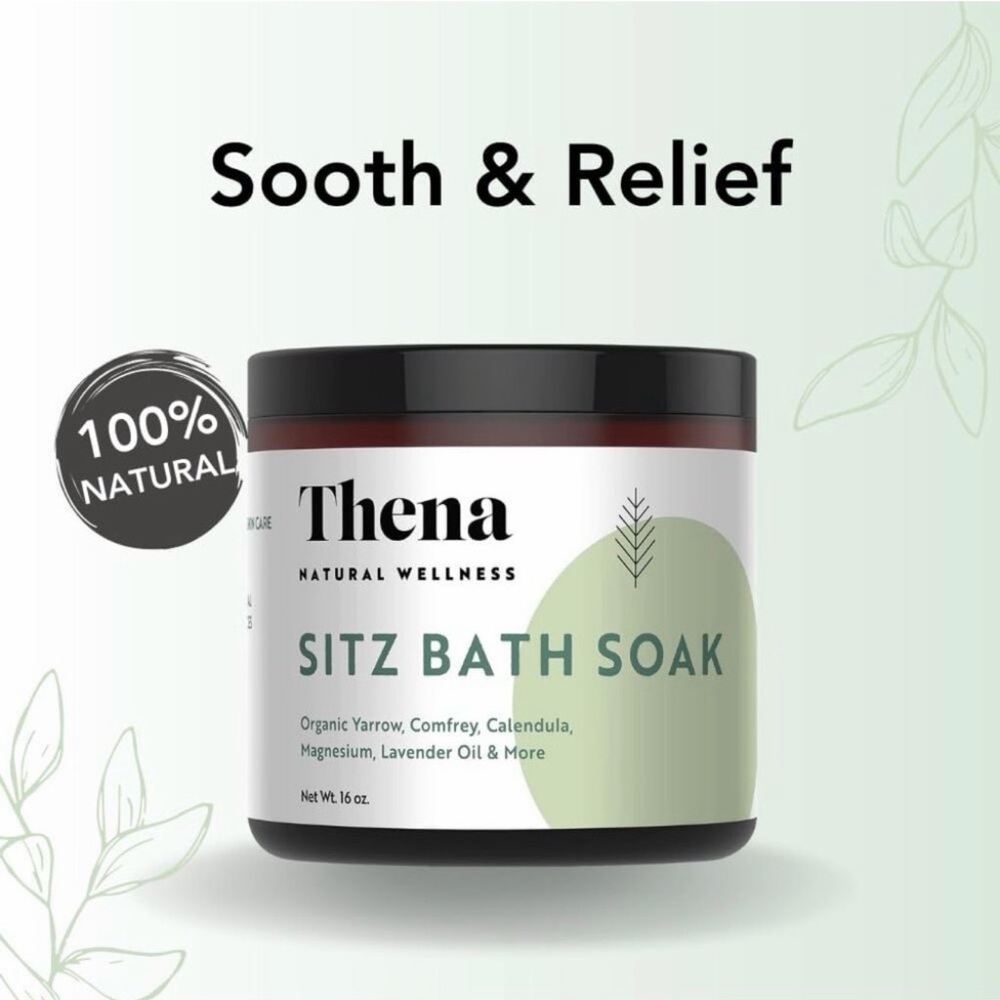 Thena Natural Wellness Sitz Bath Soak Postpartum & Hemorrhoid Essentials